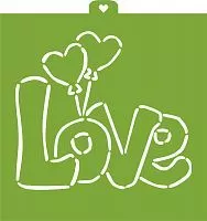 Трафарет "love №6"