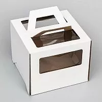 Коробка картон с/о с ручками 20*20*20см