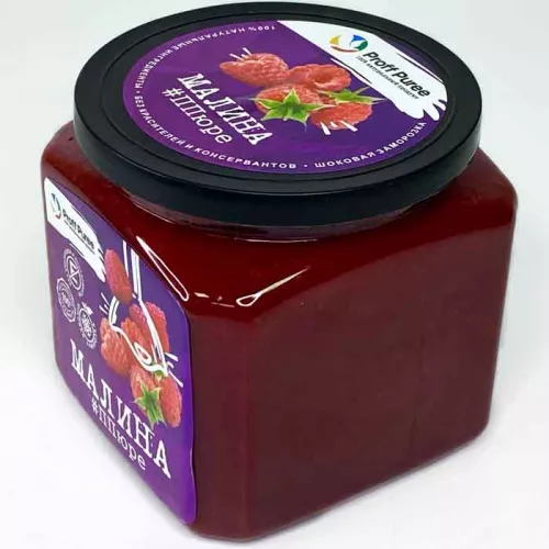 Пюре замороженное Малина Proff Puree, 500г фото 2