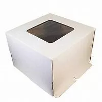 Коробка картон 35*35*25см с окном