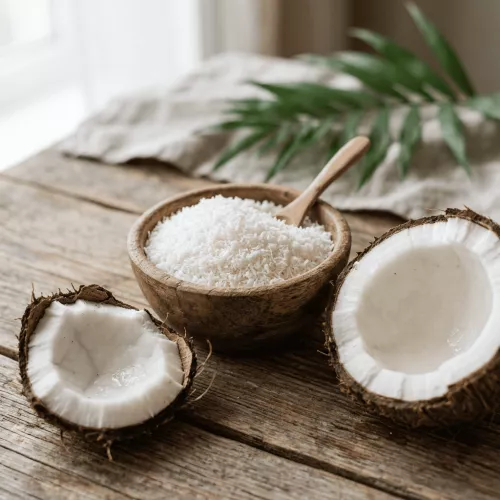 Кокосовая стружка medium 65%, 100г. Кокосовая стружка medium 65%, 100г.