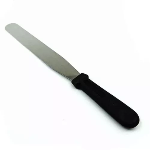 Палетка ПРЯМАЯ металлическая с пласт ручкой, 25см*3,5