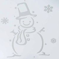 Трафарет "Снеговик" 15*15см