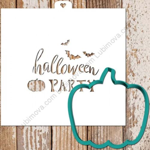 Пластик. Форма для печенек с траф. "Halloween Party" Пластик. Форма для печенек с траф. "Halloween Party"
