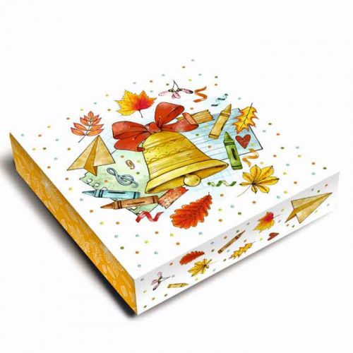Коробка для 9 конфет "Звонок" 13,8*13,8*3,8см фото 2 Коробка для 9 конфет "Звонок" 13,8*13,8*3,8см фото 2