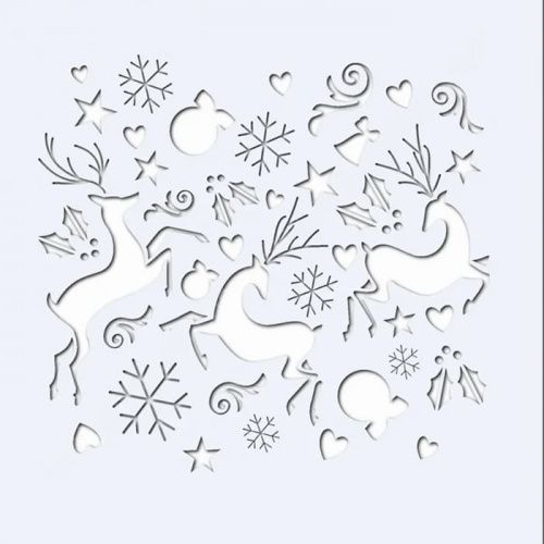Трафарет "Christmas deer" Рождественский олень Трафарет "Christmas deer" Рождественский олень