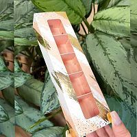 Коробка для 5 конфет "Золотой этюд" 21*5*3,3см