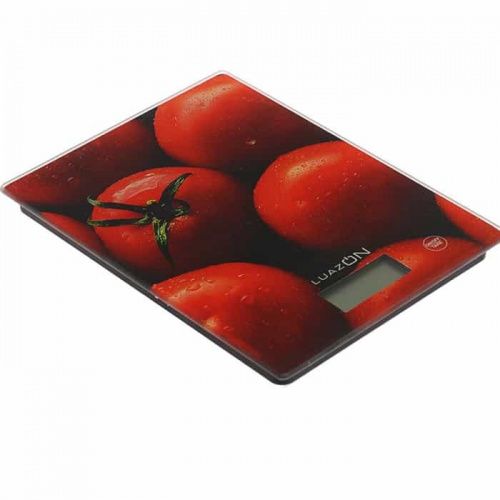 Весы электронные кухонные, 7кг, стекло, Luazon LVK-702 Томаты