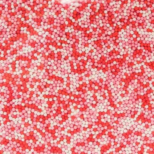 Посыпка шарики кр/бел/роз 1мм, 50г