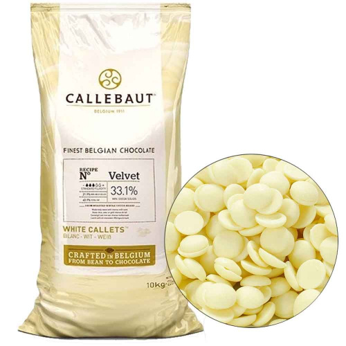 Шоколад Каллебаут Callebaut Белый Velvet 32%, упаковка 10кг. Шоколад Каллебаут Callebaut Белый Velvet 32%, упаковка 10кг.